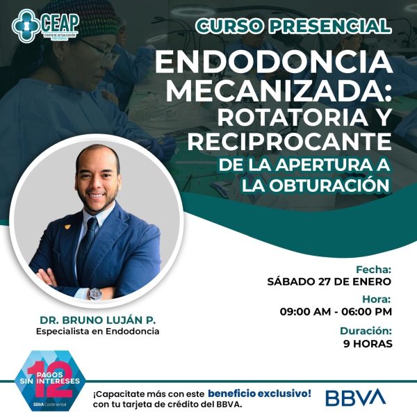 Curso Presencial Endodoncia Mecanizada: Rotatoria y reciprocante de la apertura a la obturación