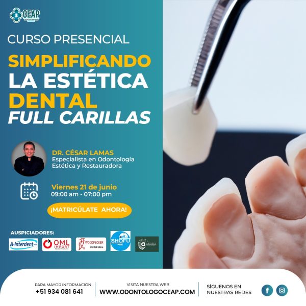 Curso Presencial Simplificando la estética dental full carillas