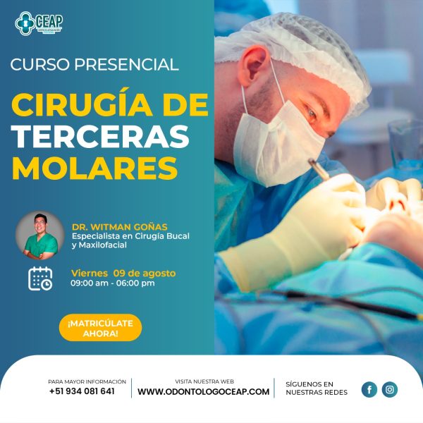 Curso Presencial Cirugías de Terceras Molares - Agosto