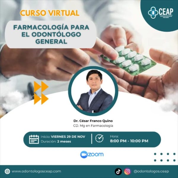 Farmacología para el odontólogo general Noviembre